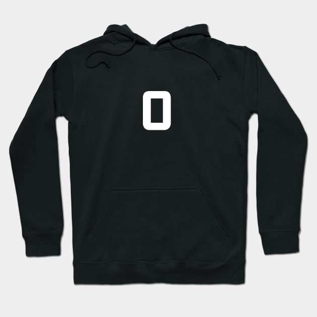 Number Zero - 0 - Any Color - Team Sports Numbered Uniform Jersey - Birthday Gift Hoodie by Modern Evolution